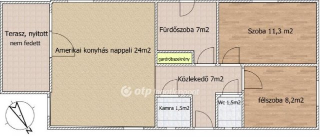 Eladó családi ház, Szigetszentmiklóson 75.5 M Ft, 2+1 szobás