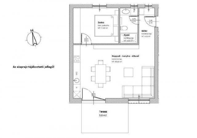 Eladó téglalakás, Szántódon 64.9 M Ft, 2 szobás