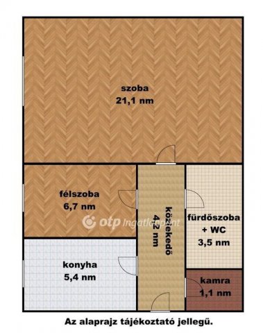 Eladó panellakás, Szolnokon 35.9 M Ft, 1+1 szobás