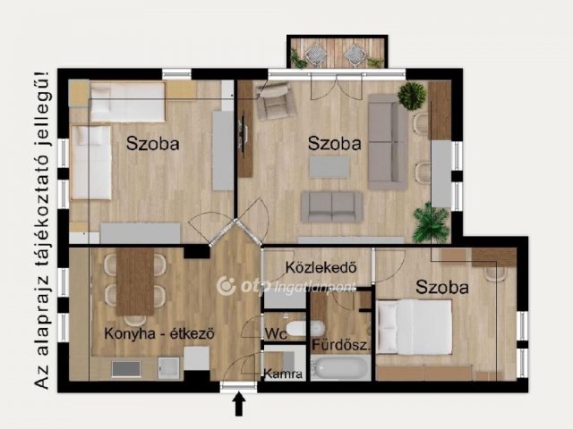 Eladó téglalakás, Debrecenben 85.9 M Ft, 3 szobás