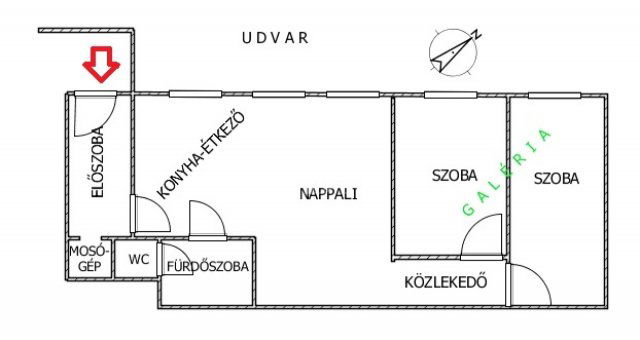 Eladó téglalakás, Budapesten, VI. kerületben 86.5 M Ft, 3 szobás