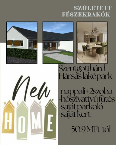 Eladó téglalakás, Szentgotthárdon 50.9 M Ft, 1+2 szobás