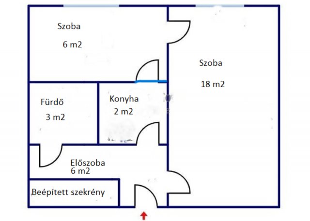 Eladó panellakás, Miskolcon 26.3 M Ft, 1+1 szobás