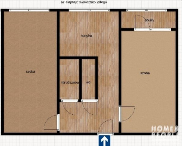 Eladó téglalakás, Szegeden 55.5 M Ft, 2 szobás