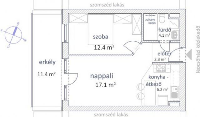 Eladó téglalakás, Budapesten, XIII. kerületben 74.9 M Ft