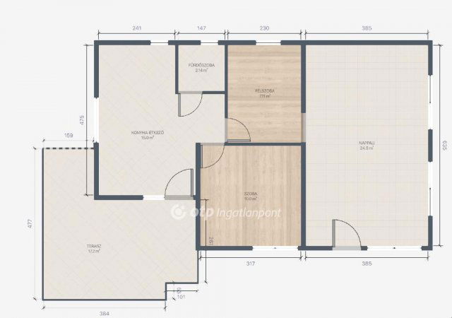 Eladó nyaraló, Balatonkenesén 49 M Ft, 2+1 szobás