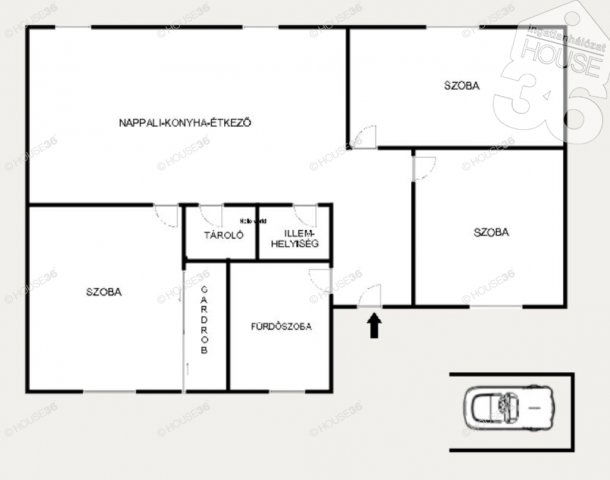 Eladó családi ház, Helvécián 67 M Ft, 4 szobás