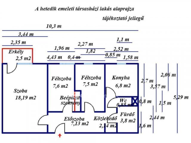 Eladó panellakás, Szolnokon 38.99 M Ft, 1+2 szobás
