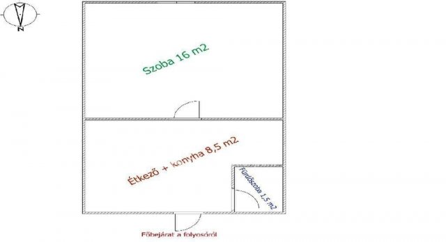 Eladó téglalakás, Budapesten, X. kerületben 27.9 M Ft, 1 szobás