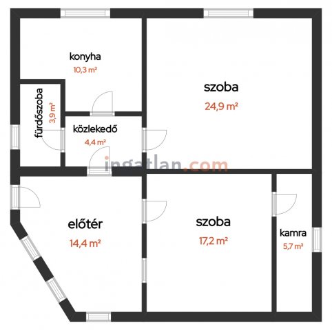 Eladó családi ház, Adonyban 70 M Ft, 4 szobás