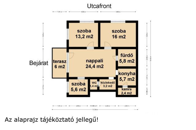 Eladó téglalakás, Békéscsabán 39.9 M Ft, 3+1 szobás