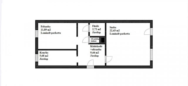 Eladó panellakás, Pápán 36.99 M Ft, 2 szobás