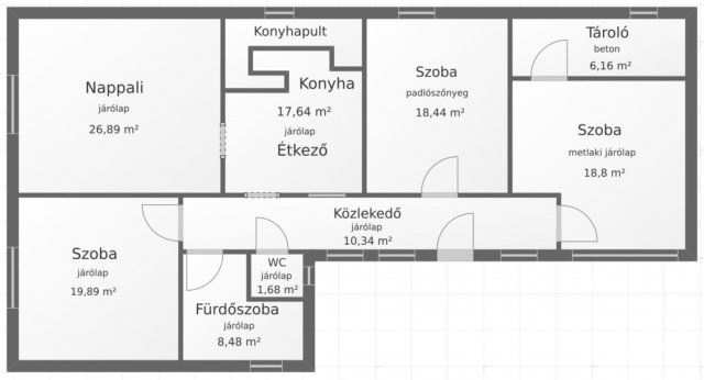 Eladó családi ház, Érsekvadkerten 45 M Ft, 4 szobás