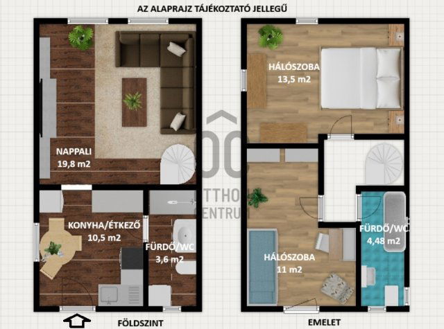 Eladó ikerház, Budapesten, XVI. kerületben 99.9 M Ft, 3 szobás