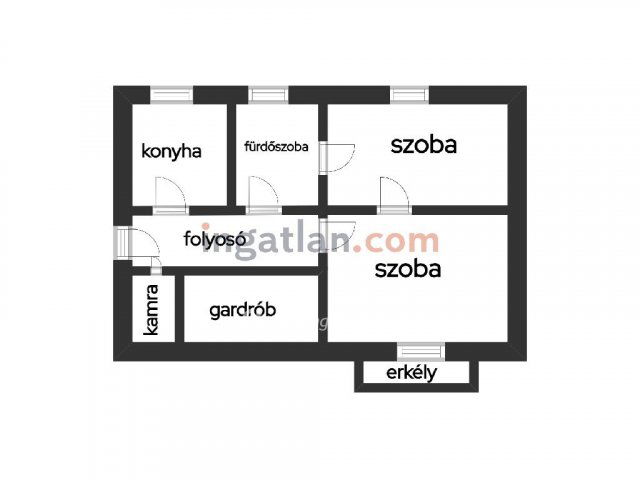 Eladó téglalakás, Szolnokon 35.9 M Ft, 2 szobás