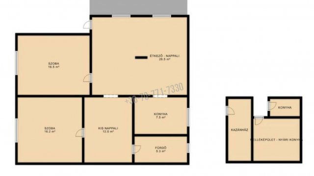 Eladó családi ház, Jászapátiban 28.9 M Ft, 2 szobás