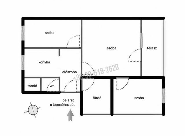 Eladó panellakás, Rétságon 46.9 M Ft, 3 szobás