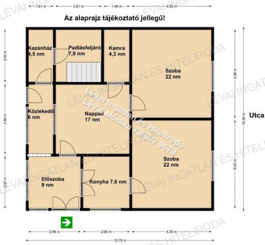 Eladó családi ház, Gerendáson 4.5 M Ft, 3 szobás