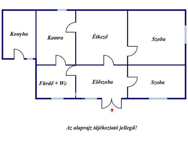 Eladó családi ház, Kunszentmártonban 8.5 M Ft, 2 szobás