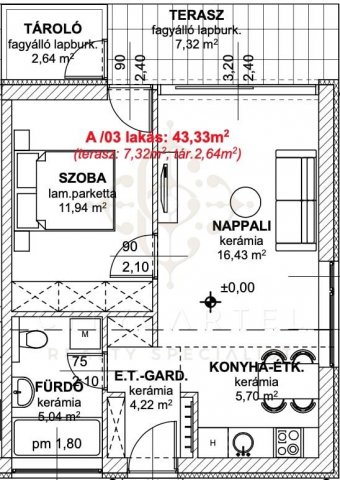 Eladó téglalakás, Balatonlelleén 59.99 M Ft, 2 szobás