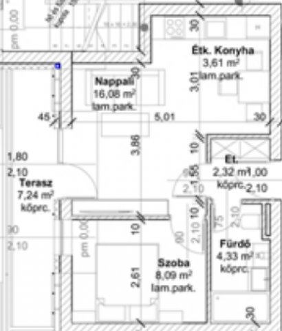 Eladó téglalakás, Nyíregyházán 42.3 M Ft, 1 szobás