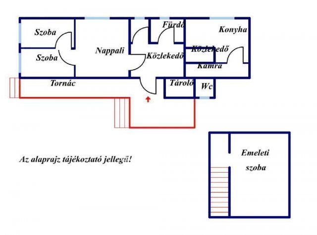 Eladó családi ház, Várdombon 17.6 M Ft, 2+2 szobás