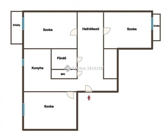 Eladó panellakás, Budapesten, XV. kerületben 74 M Ft, 3 szobás