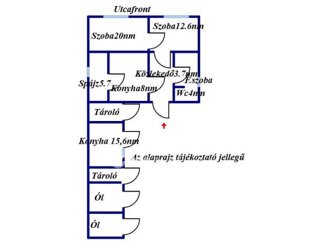 Eladó családi ház, Biharnagybajomban 8.5 M Ft, 2 szobás