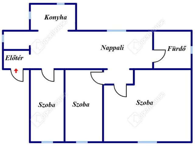 Eladó családi ház, Hajdúsámsonon 67 M Ft, 4 szobás