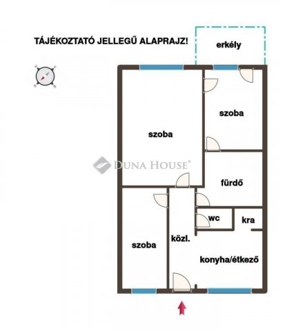 Eladó téglalakás, Gárdonyban 57 M Ft, 3 szobás