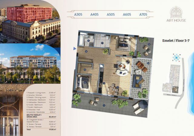 Eladó téglalakás, Budapesten, XIII. kerületben 406.21 M Ft