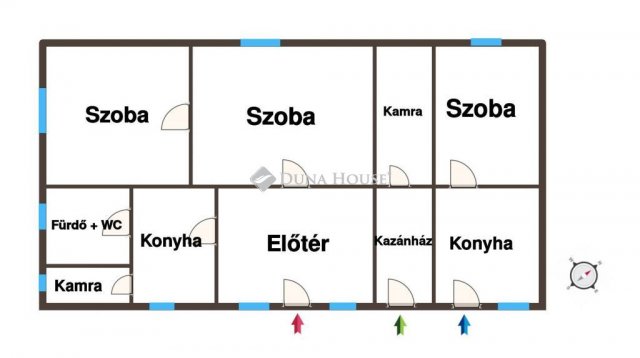 Eladó családi ház, Kiskunfélegyházán 18 M Ft, 3 szobás