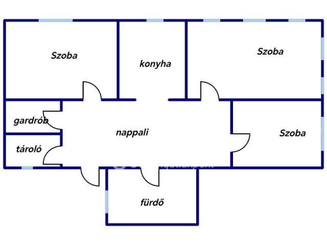 Eladó téglalakás, Egerben 62.9 M Ft, 2+1 szobás