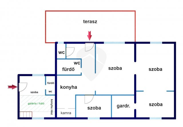 Eladó családi ház, Visegrádon 96.9 M Ft, 2+2 szobás