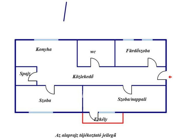 Eladó téglalakás, Miskolcon 33.5 M Ft, 2 szobás