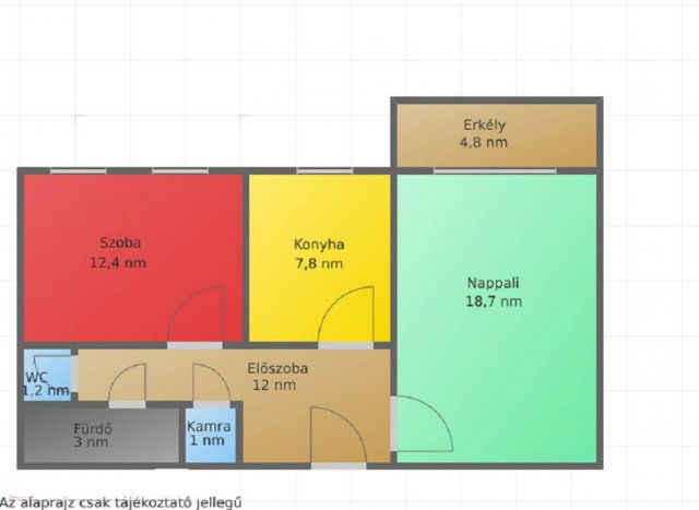 Eladó téglalakás, Salgótarjánban 17.9 M Ft, 2 szobás