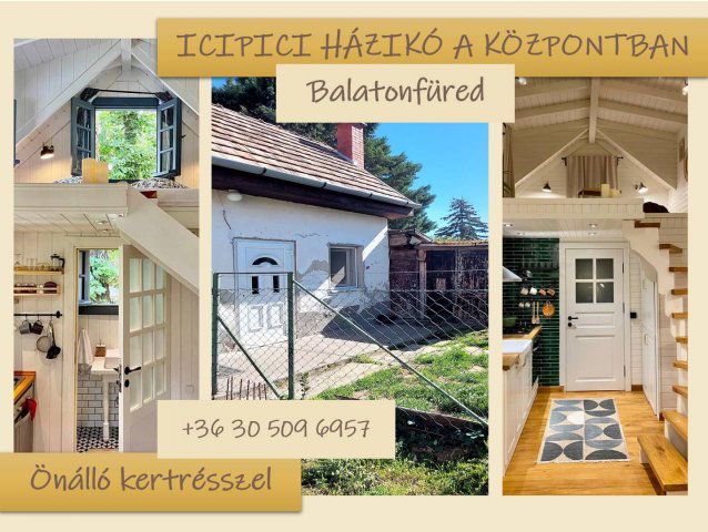 Eladó családi ház, Balatonfüreden 14.9 M Ft, 2 szobás
