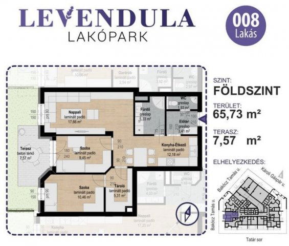 Eladó téglalakás, Kecskeméten 82.5 M Ft, 3 szobás