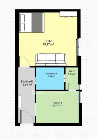 Kiadó téglalakás, albérlet, Pápán 100 E Ft / hó, 1+1 szobás