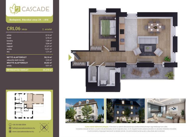 Eladó téglalakás, Budapesten, XIV. kerületben, Bácskai utcában