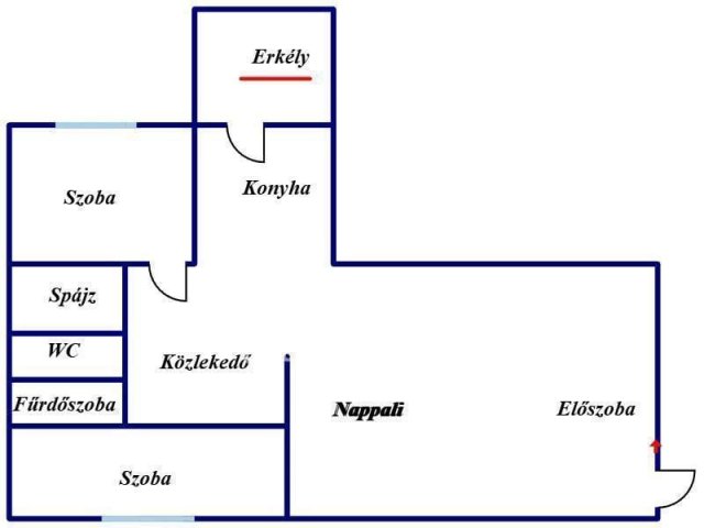 Eladó téglalakás, Nyíregyházán 59 M Ft, 3 szobás