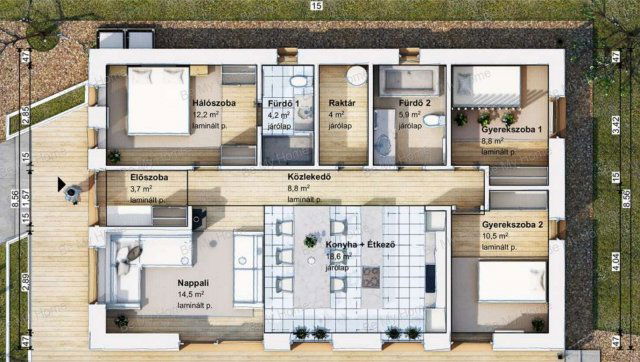 Eladó családi ház, Erdőkertesen 102 M Ft, 3+1 szobás