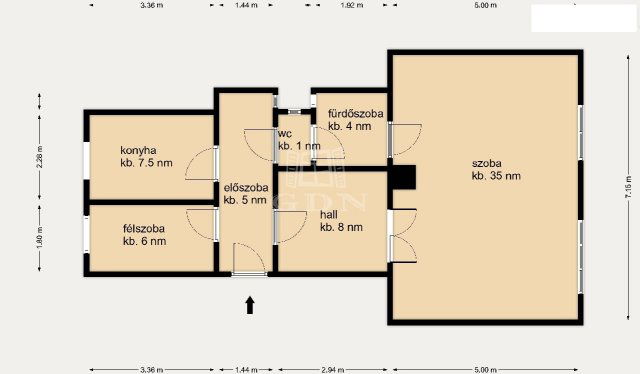 Eladó téglalakás, Budapesten, I. kerületben 123.9 M Ft
