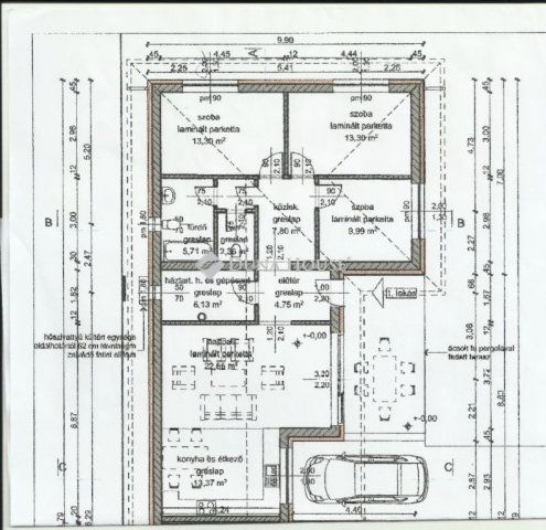 Eladó ikerház, Sülysápon 94 M Ft, 4 szobás