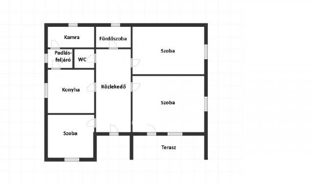 Eladó családi ház, Bakson 32 M Ft, 2+1 szobás