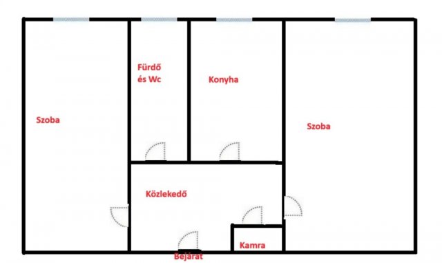 Eladó téglalakás, Debrecenben 49.5 M Ft, 2 szobás