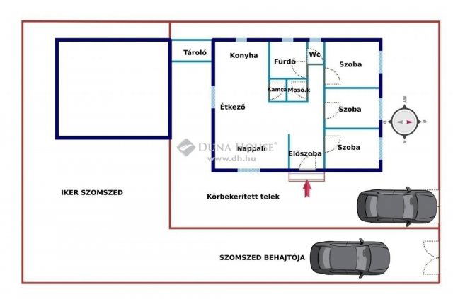 Eladó ikerház, Kakucson 85 M Ft, 4 szobás / költözzbe.hu