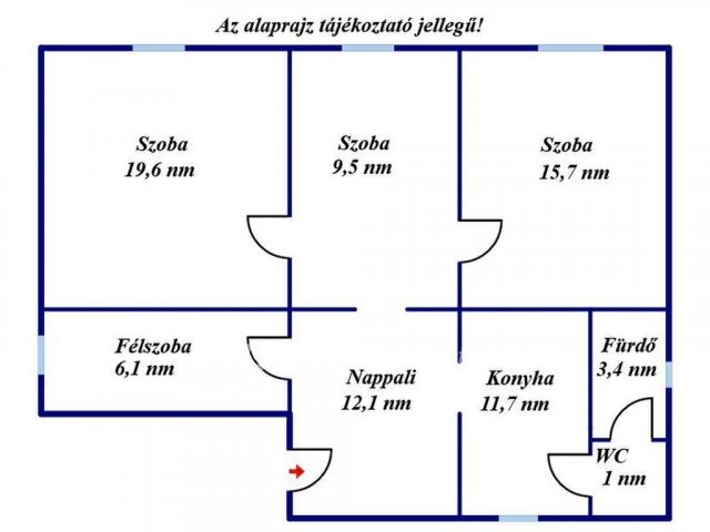 Eladó családi ház, Újszászon 34.99 M Ft, 3+1 szobás