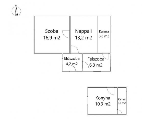 Eladó családi ház, Jászkarajenőn 17.5 M Ft, 2+1 szobás