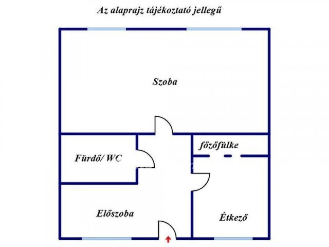 Eladó téglalakás, Szegeden 55 M Ft, 1 szobás